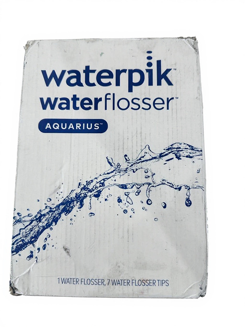 Waterpik Aquarius Water Flosser For Teeth Cleaning, Gums, Braces, Dental Care, Electric Power With 10 Settings, 7 Tips For Multiple Users And Needs, ADA Accepted, White WP-660,