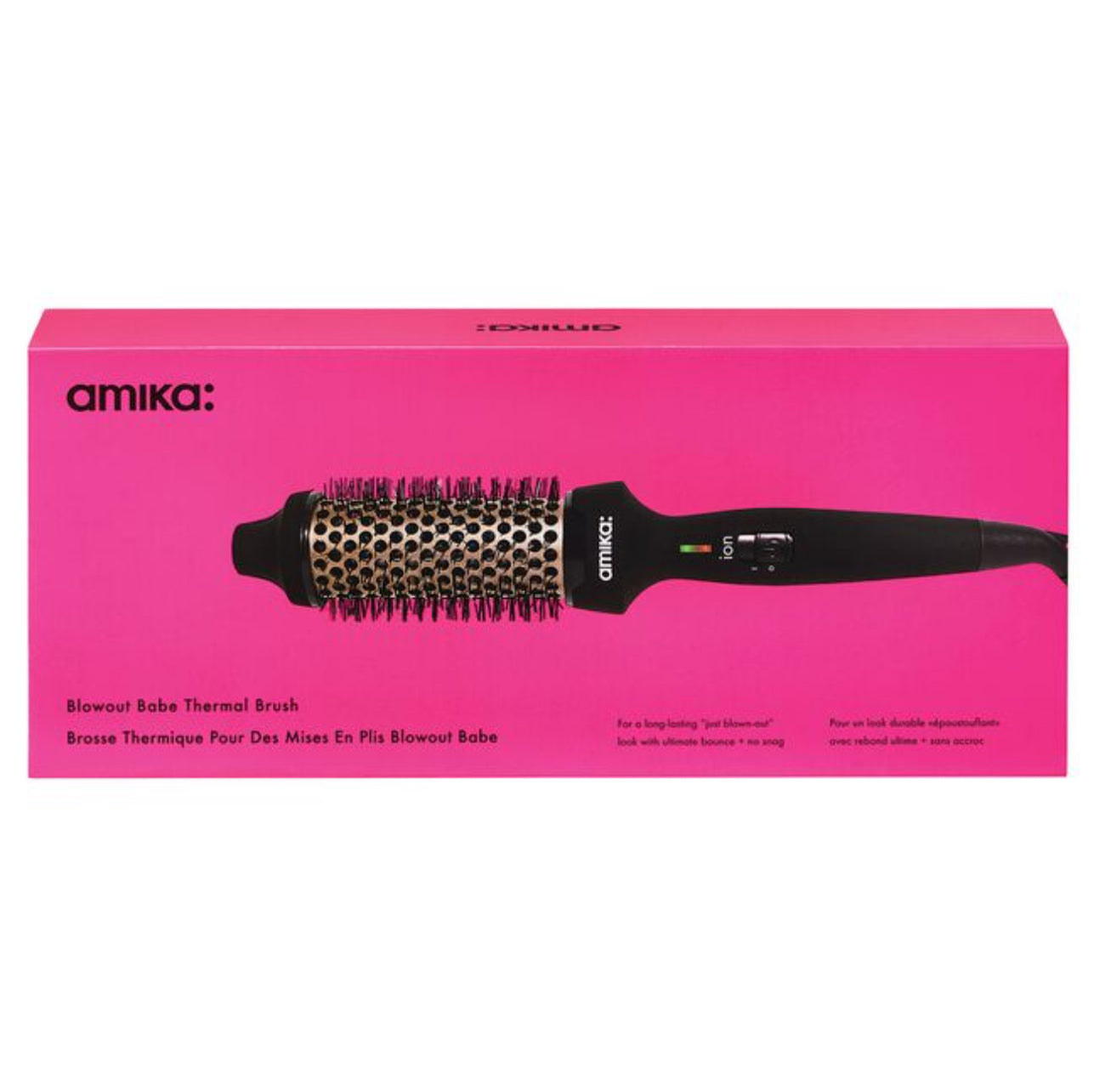 Amika Blowout Babe Thermal Brush, Black