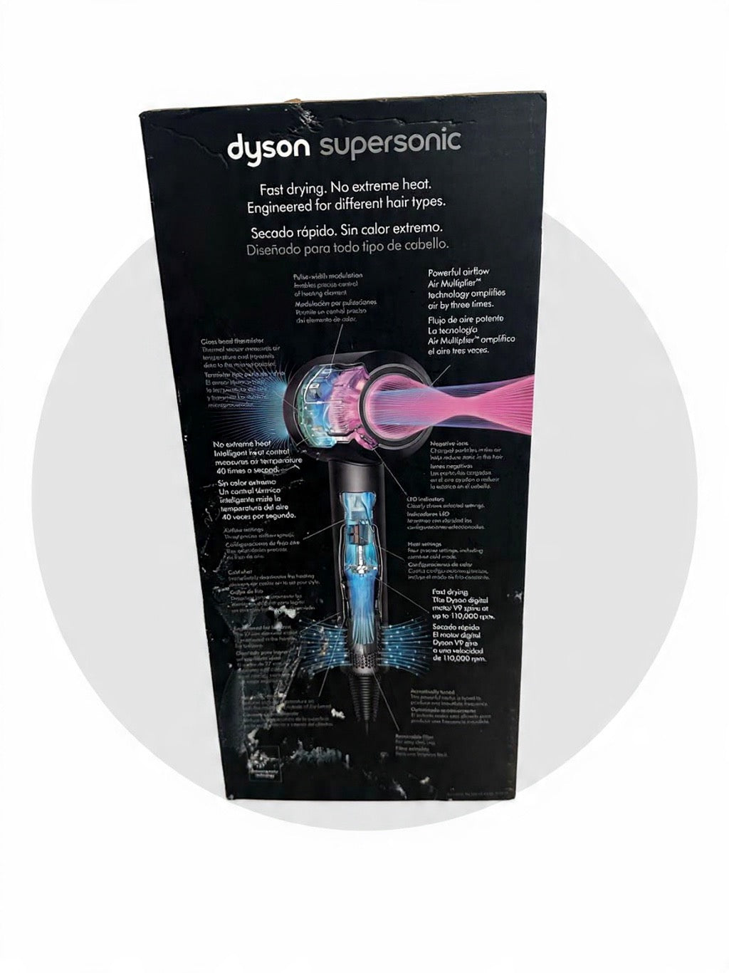 Dyson Supersonic Hair Dryer, Iron/Fuchsia