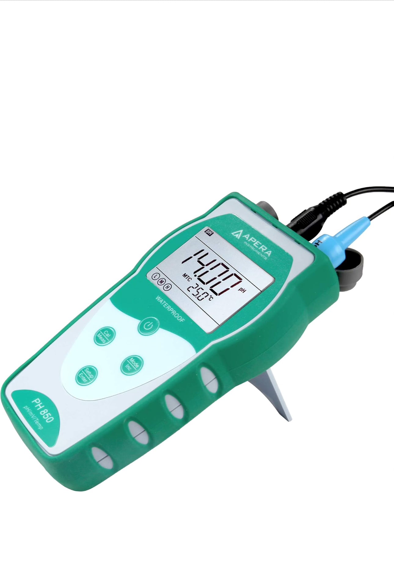 Apera instruments Value Series PH850-SA Portable pH Meter Kit for Strong Alkaline Solutions Green