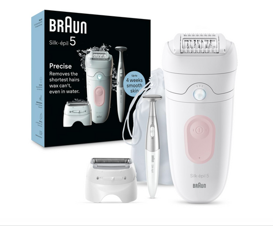 Braun Silk-épil 5 Epilator, Wet &amp; Dry, Lasting Smooth Skin, SE5-230