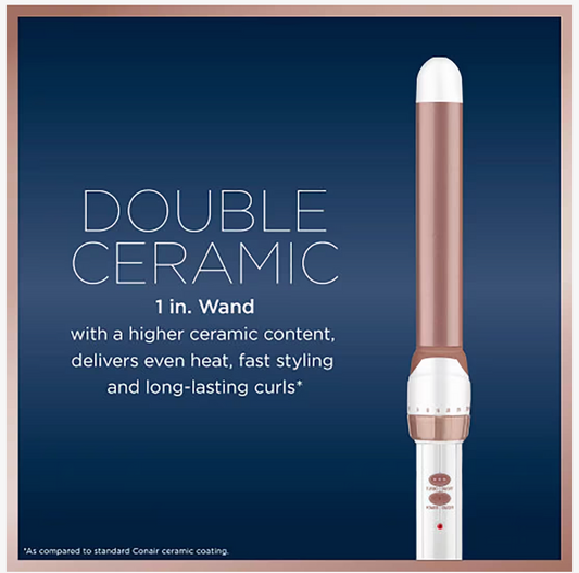 Conair Double Ceramic 1 1/4-Inch Curling Iron