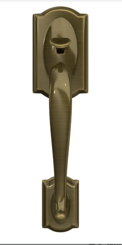 Schlage Camelot Front Entry Handle Accent Right-Handed Interior Lever