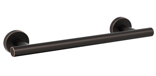 The Amerock BH26546ORB Arrondi Towel Bar in Oil Rubbed Bronze