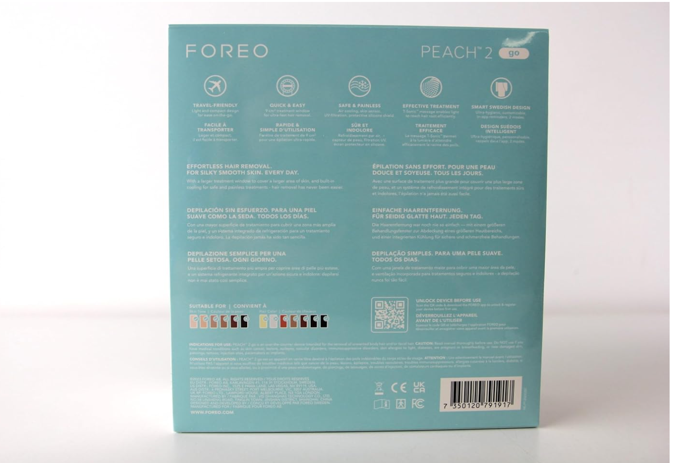 FOREO Peach 2 go IPL Hair Removal Device