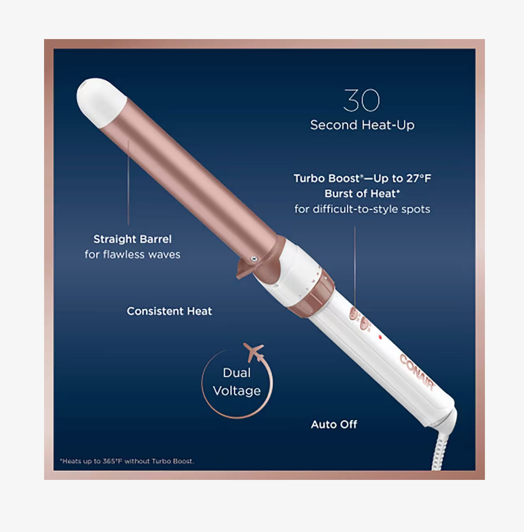 Conair Double Ceramic 1 1/4-Inch Curling Iron