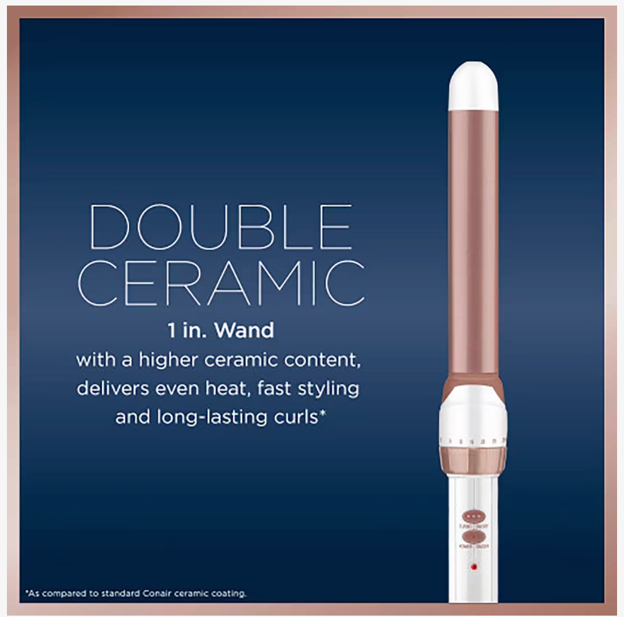 Conair Double Ceramic 1 1/4-Inch Curling Iron
